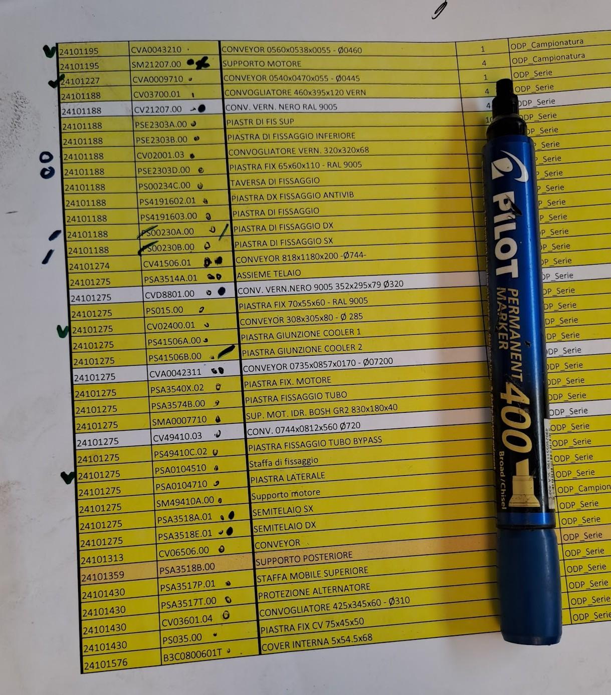 Gestione cartacea della produzione in Meb Srl